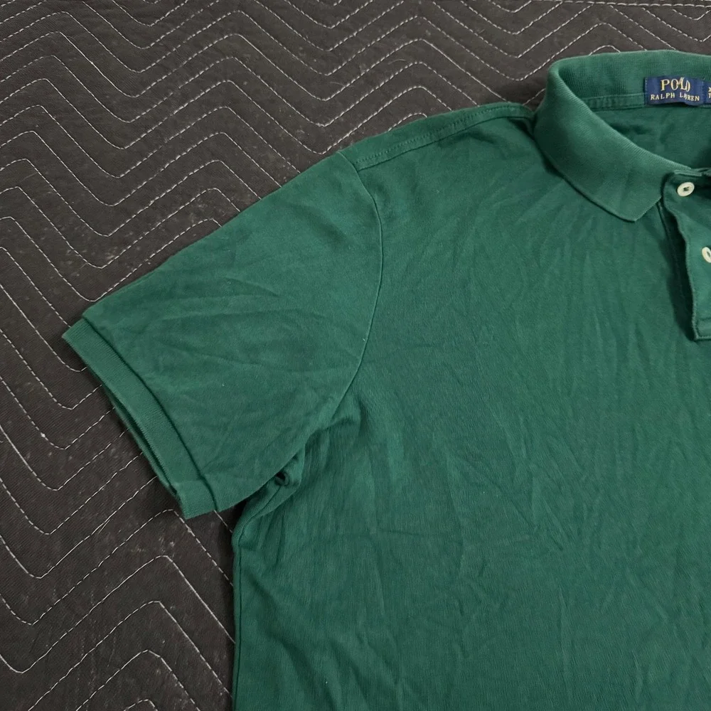 Ralph Lauren Polo Shirt Mens Extra Large‎ Green Pullover Pony Rugby Adult A10